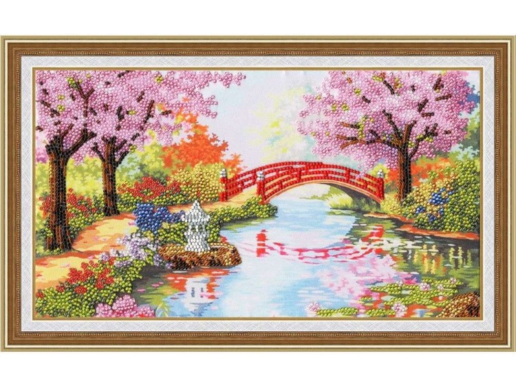 Набор вышивки бисером «Весенний сад» — картинка 2