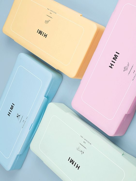 Набор гуашевых красок HIMI желтый 18 цветов по 30 мл — картинка 3