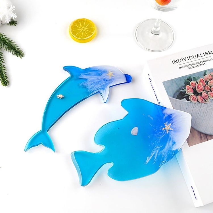 Силиконовый молд Epoxy Master коастер рыбка, 20х13 см — картинка 3