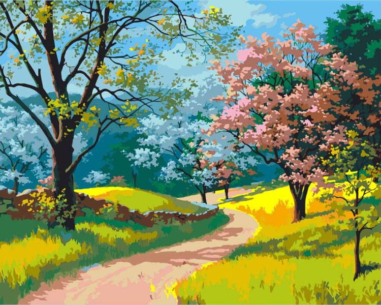 Картина по номерам «Весенний пейзаж»