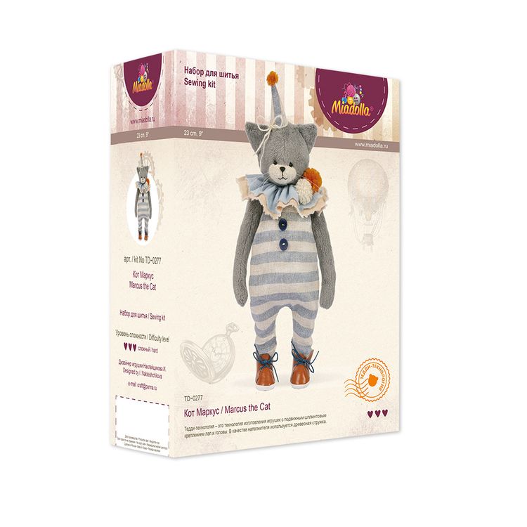 Набор для шитья «Кот Маркус» — картинка 3