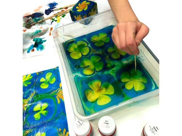 Набор для эбру «Старт», 5 цветов, Mimi — картинка 4