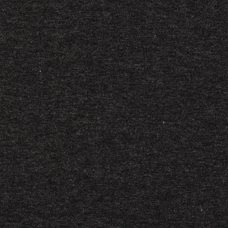 Ткань трикотаж Футер 2х нитка, петля, с лайкрой, 6 м, ширина 180 см, 230 г/м2, пенье, цвет: антрацит, TBY — картинка 2