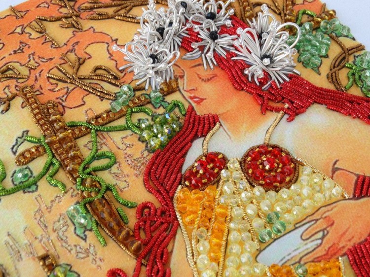 Набор вышивки хрустальными камнями «Осень» — картинка 7