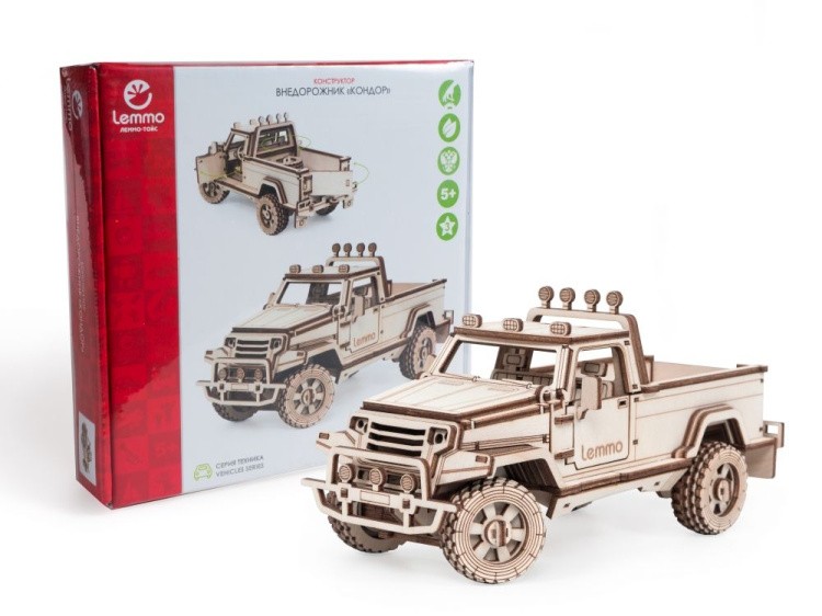 Конструктор из дерева «Внедорожник Кондор», Lemmo — картинка 6