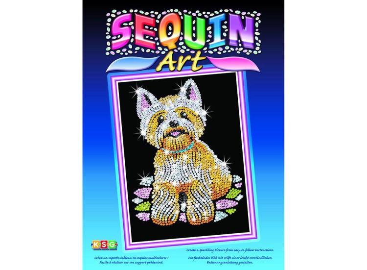 Мозаика из пайеток «Щенок» — картинка 2
