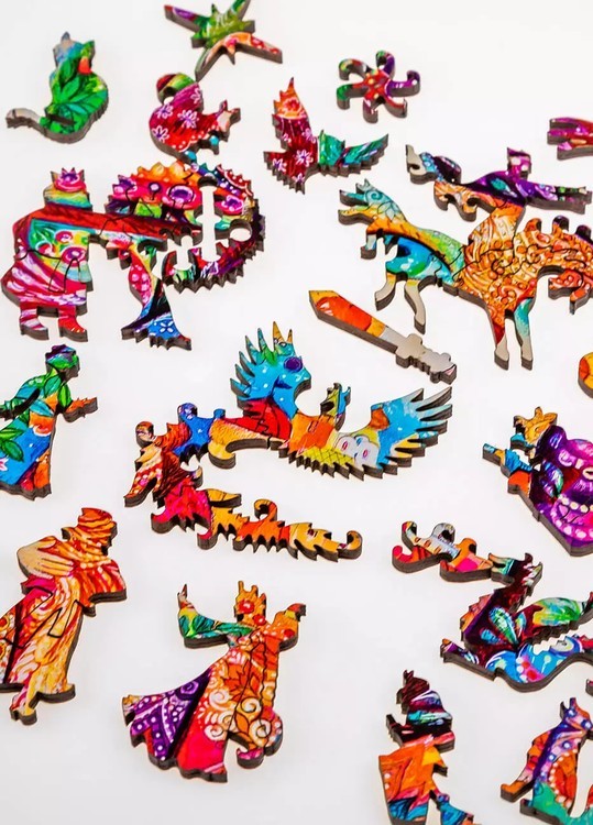 Деревянные пазлы DAVICI «Иван Царевич и серый волк 180 деталей» — картинка 5