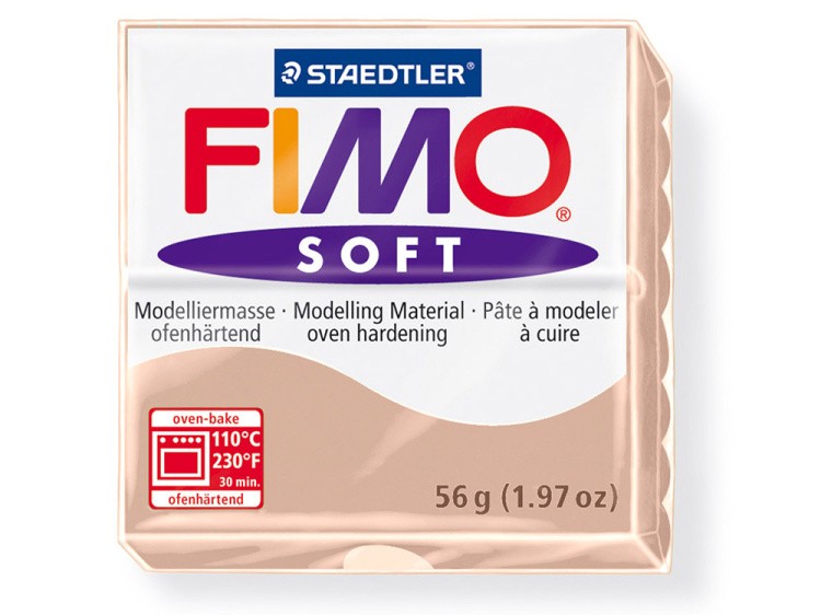 Полимерная глина FIMO Soft, цвет: телесный, 57 г