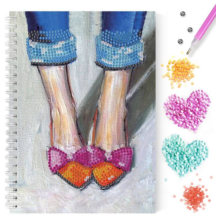 Алмазная мозаика - тетрадь «Туфли» — картинка 4