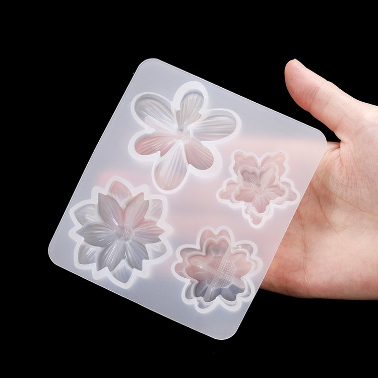 Силиконовый молд - Цветы №2, 11x10см 1 шт. — картинка 4