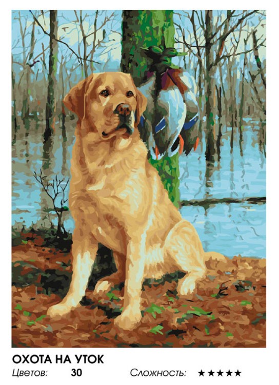 Картина по номерам «Охота на уток» — картинка 2