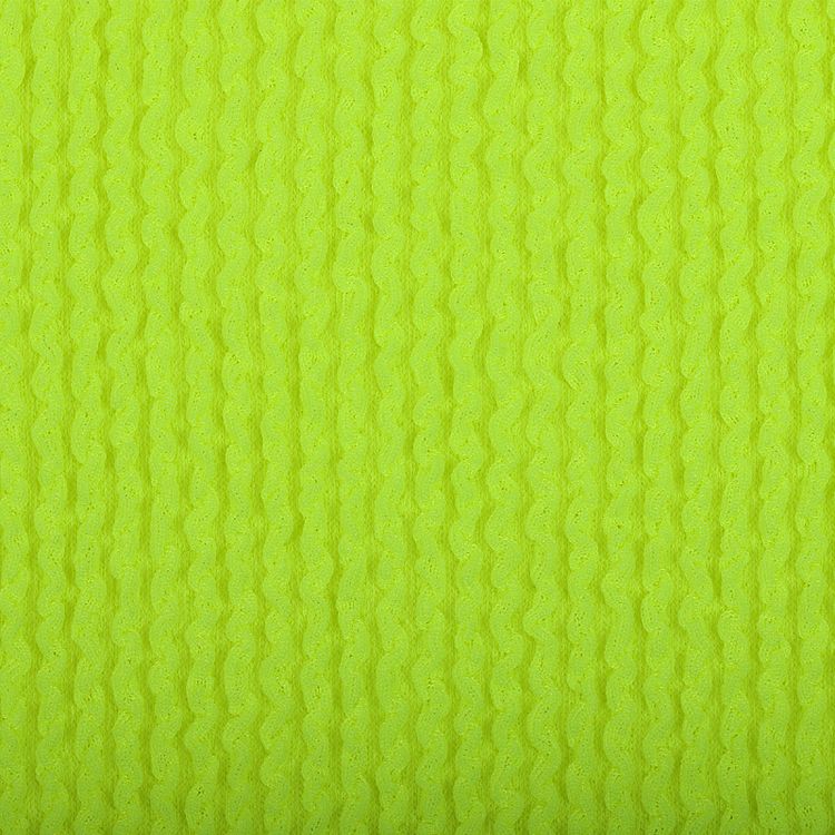 Ткань трикотажная Бифлекс жатка, 3 м, ширина 80 см, 490 г/м², цвет: 14 ярко-лимонный, TBY — картинка 2