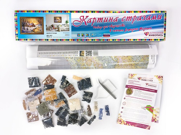 Алмазная вышивка «Вдали от города» — картинка 3