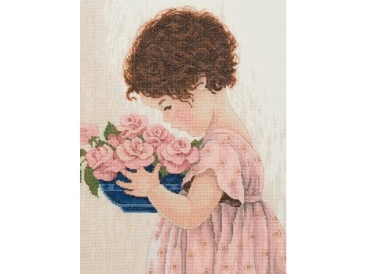 Набор для вышивания «Девочка с цветами»