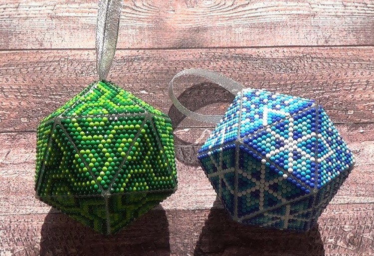 Алмазная вышивка «Новогодний шар Орел. Ловец снов» — картинка 2