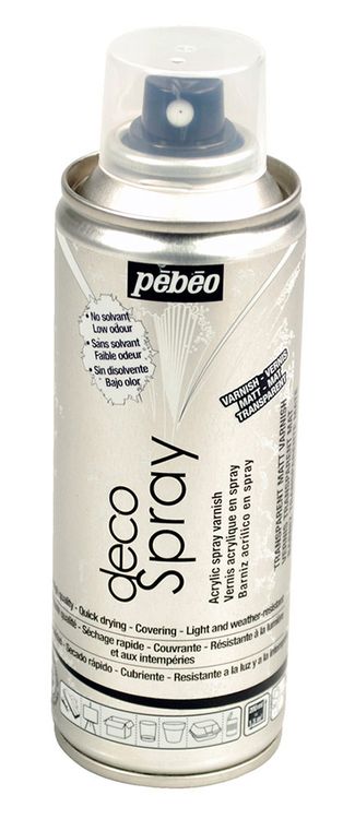 Лак декоративный Pebeo decoSpray (аэрозоль) матовый, 200 мл
