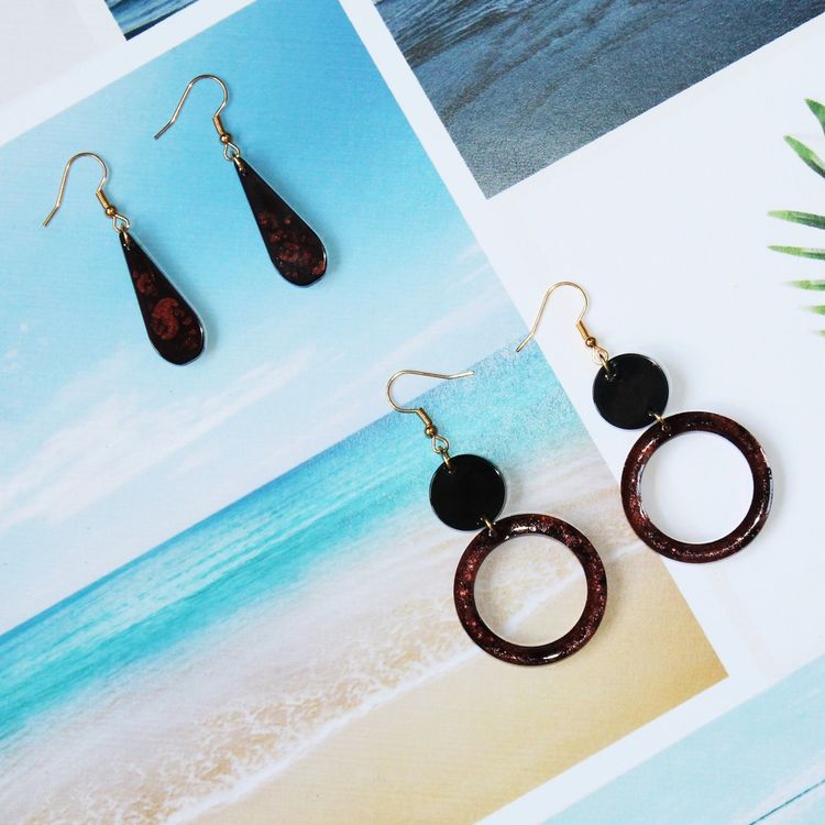 Набор для создания украшений из эпоксидной смолы «Серьги #3», FancyOn — картинка 6