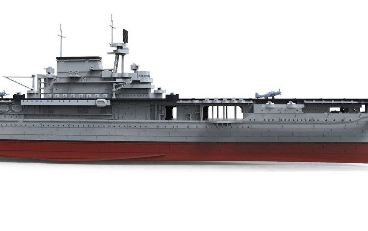 Сборная модель авианосец U.S. Navy Aircraft Carrier U.S.S. Enterprise (CV-6) 1/700 — картинка 3