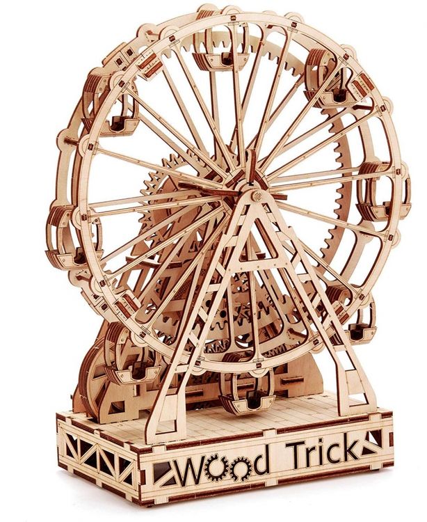 Конструктор из дерева «Механическое колесо обозрения», Wood Trick