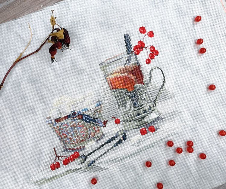 Набор для вышивания «Чай с калиной» — картинка 2