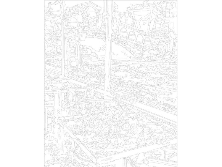 Картина по номерам «Розы на столике у кафе» — картинка 3