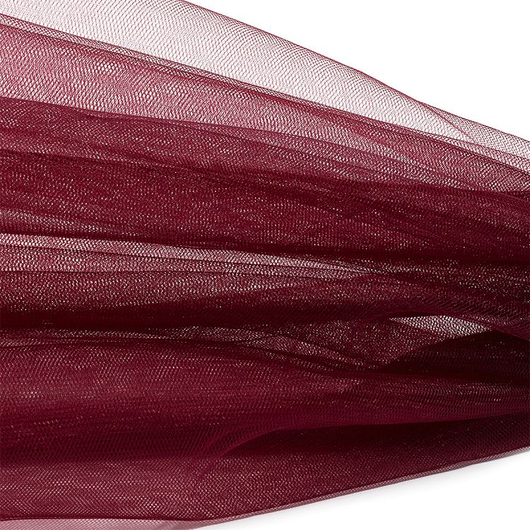 Еврофатин мягкий матовый Hayal Tulle, 5 м, ширина 300 см, цвет: бордовый, Hayal — картинка 2