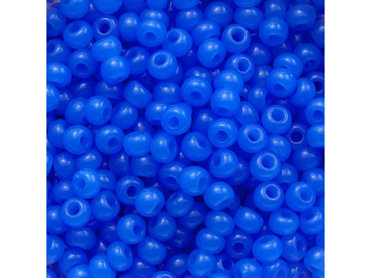 Бисер Чехия круглый 311-19001 5 мм 04/0, 50 г, цвет: 32010 голубой