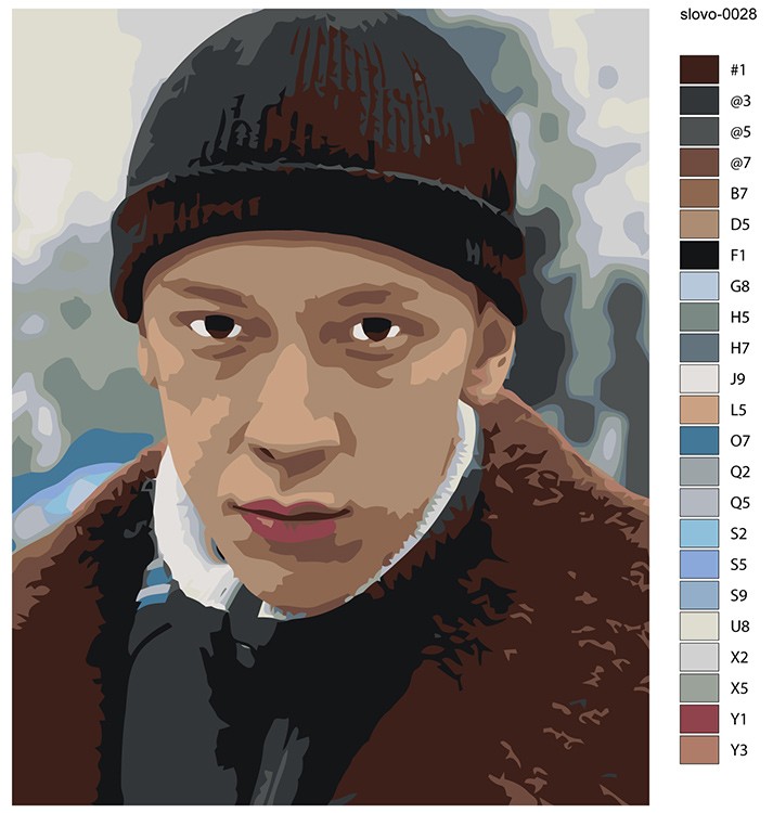 Картина по номерам «Слово пацана Кровь на асфальте: Зима» — картинка 2