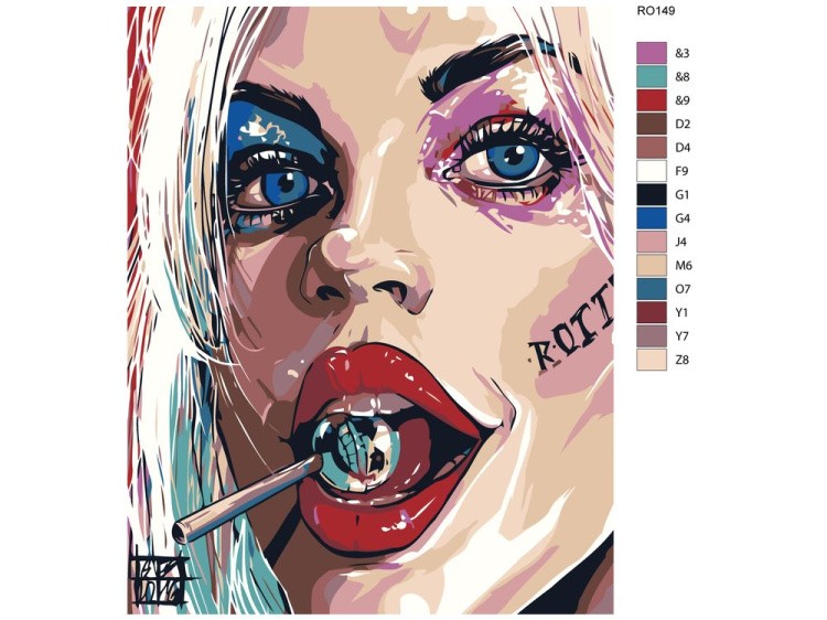 Картина по номерам «Чупа-Чупс» — картинка 2