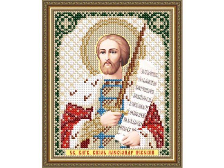 Рисунок на ткани «Святой Благоверный Князь Александр Невский»