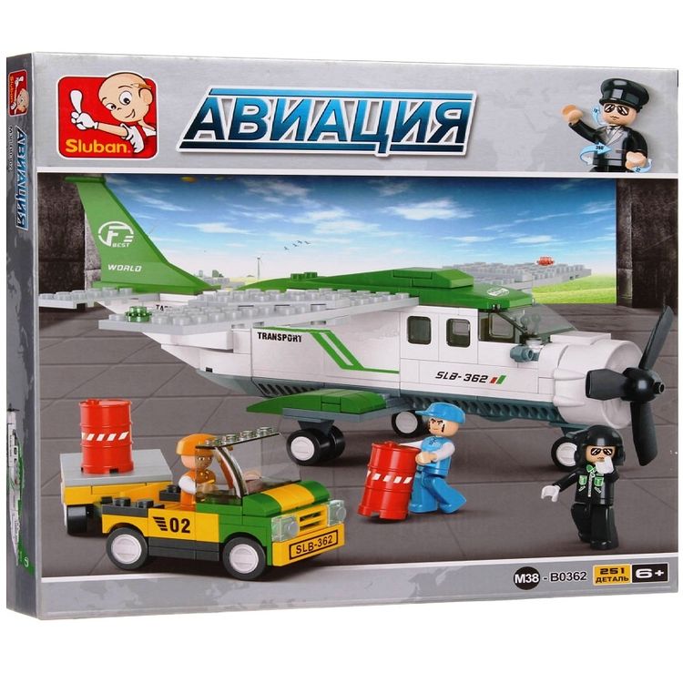 Конструктор «Авиация.Транспортный самолет», 251 деталь — картинка 3