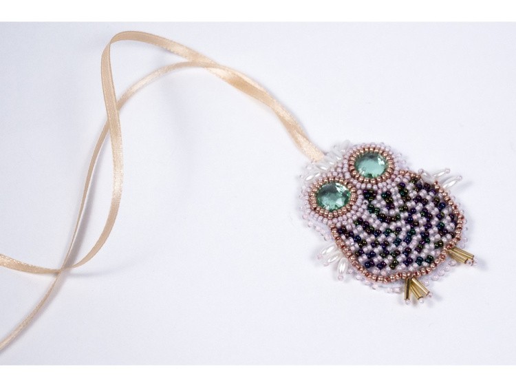 Набор вышивки бисером «Подвеска Совушка» — картинка 4