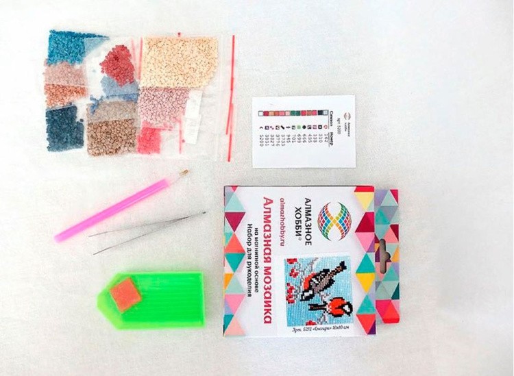 Алмазная вышивка «Лисенок» (на магнитной основе) — картинка 3