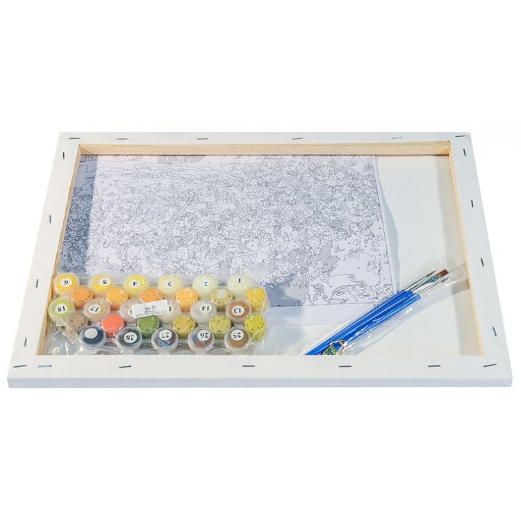 Картина по номерам «Подсолнухи Прованса» — картинка 3