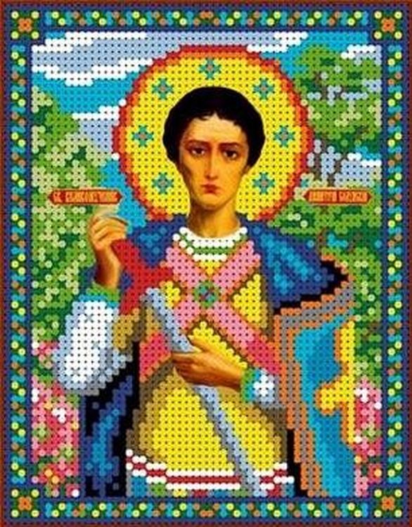 Рисунок на ткани «Святой Дмитрий»