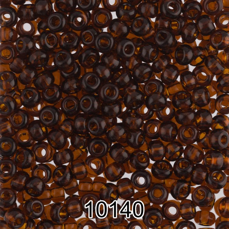 Бисер Чехия круглый 5 10/0, 2,3 мм, 500 г, цвет: 10140 темно-коричневый