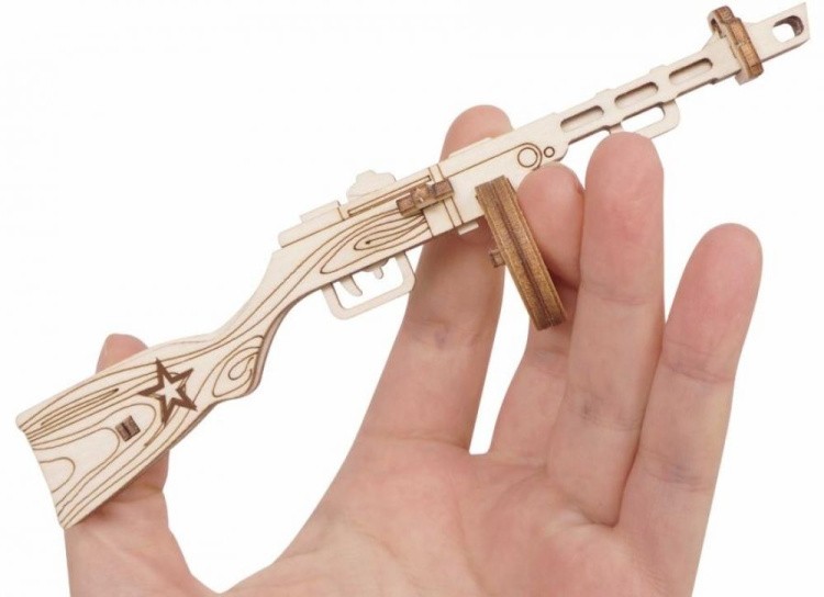 Конструктор из дерева «Пистолет-пулемёт», Армия России — картинка 4