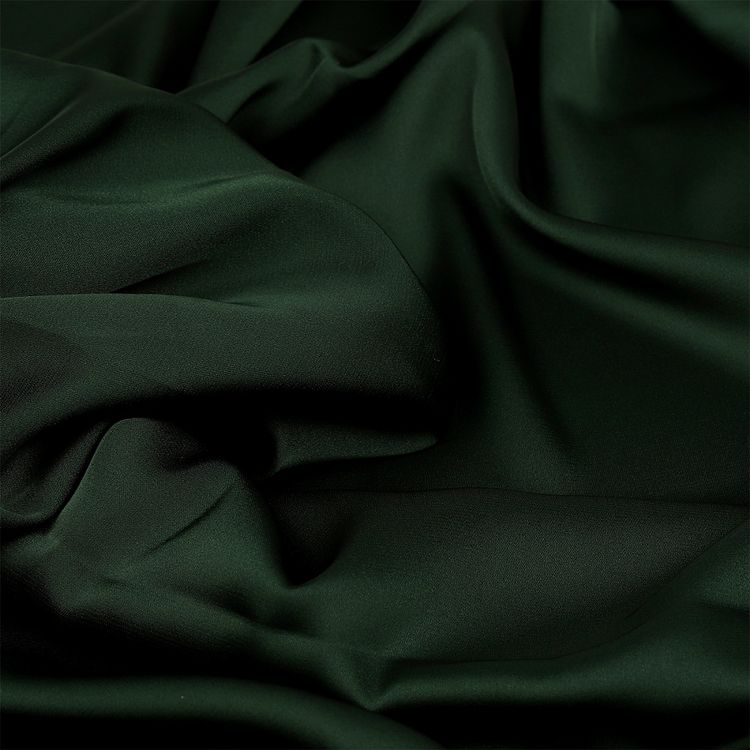 Ткань шелк Армани, 5 м, ширина 150 см, 90 г/м², цвет: 133 т.зеленый, TBY