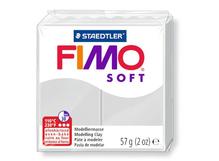 Полимерная глина FIMO Soft, цвет: серый, 57 г