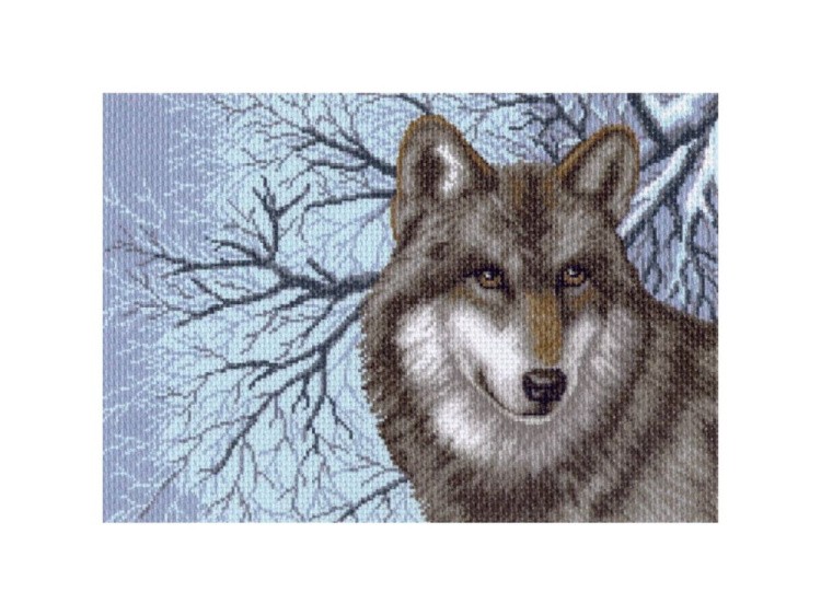 Рисунок на канве «Волк»