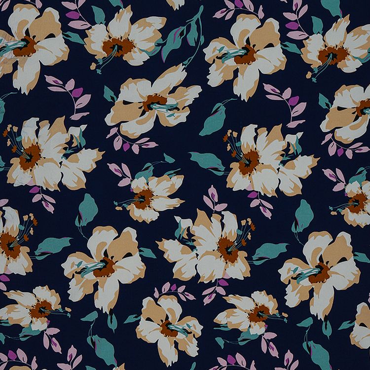 Ткань Софт, 5 м, ширина 150 см, 105 г/м2, цвет: синий, принт, TBY — картинка 3