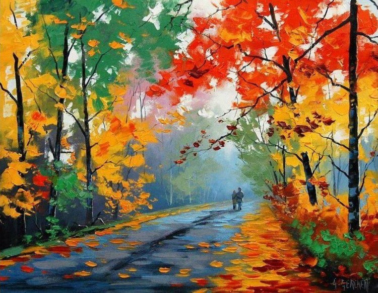 Алмазная вышивка «Осень» — картинка 2