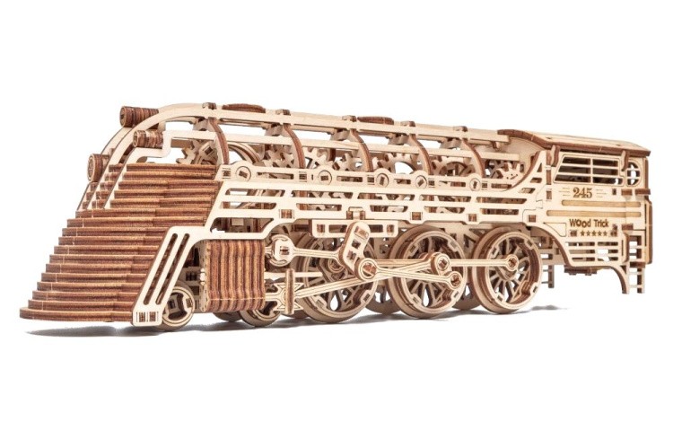 Механическая деревянная сборная модель Wood Trick «Поезд Атлантический экспресс» — картинка 5
