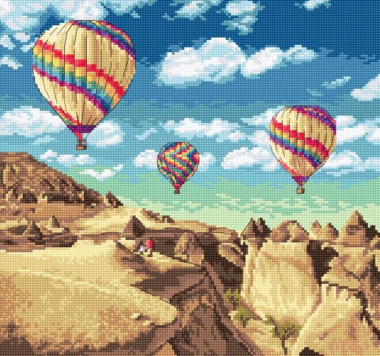 Набор для вышивания «Balloons over Grand Canyon»