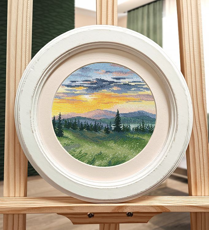 Набор для вышивания «Закат в горах» — картинка 2
