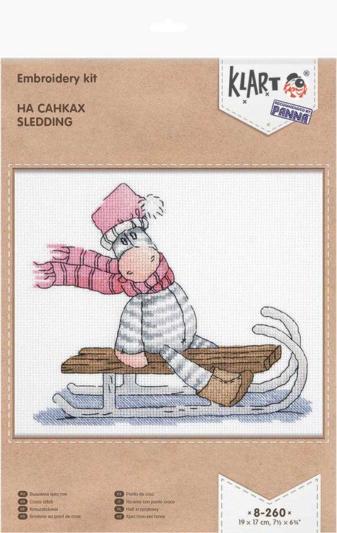 Набор для вышивания «На санках» — картинка 2
