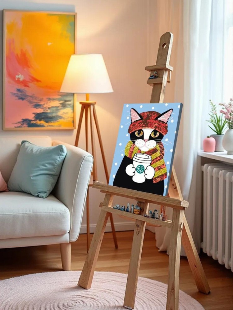 Картина по номерам «Горячий кофе» — картинка 9