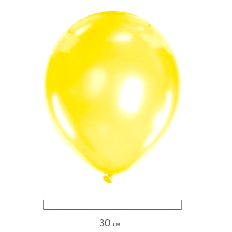Шары воздушные, 12&quot; (30 см), комплект 10 шт., перламутровые, ассорти 5 цветов — картинка 4