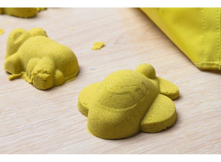 Космический пластичный песок Жёлтый 3 кг — картинка 4