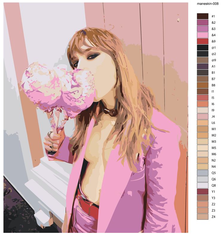 Картина по номерам «Группа Maneskin Манескин: Виктория Де Анджелис 3» — картинка 2